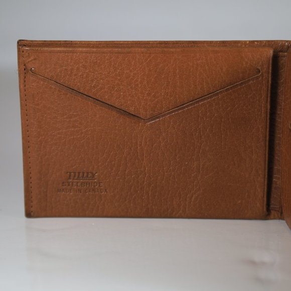 VTG 1950's Tilley Steer Hide Men' Wallet Cad Made - Picture 4 of 5